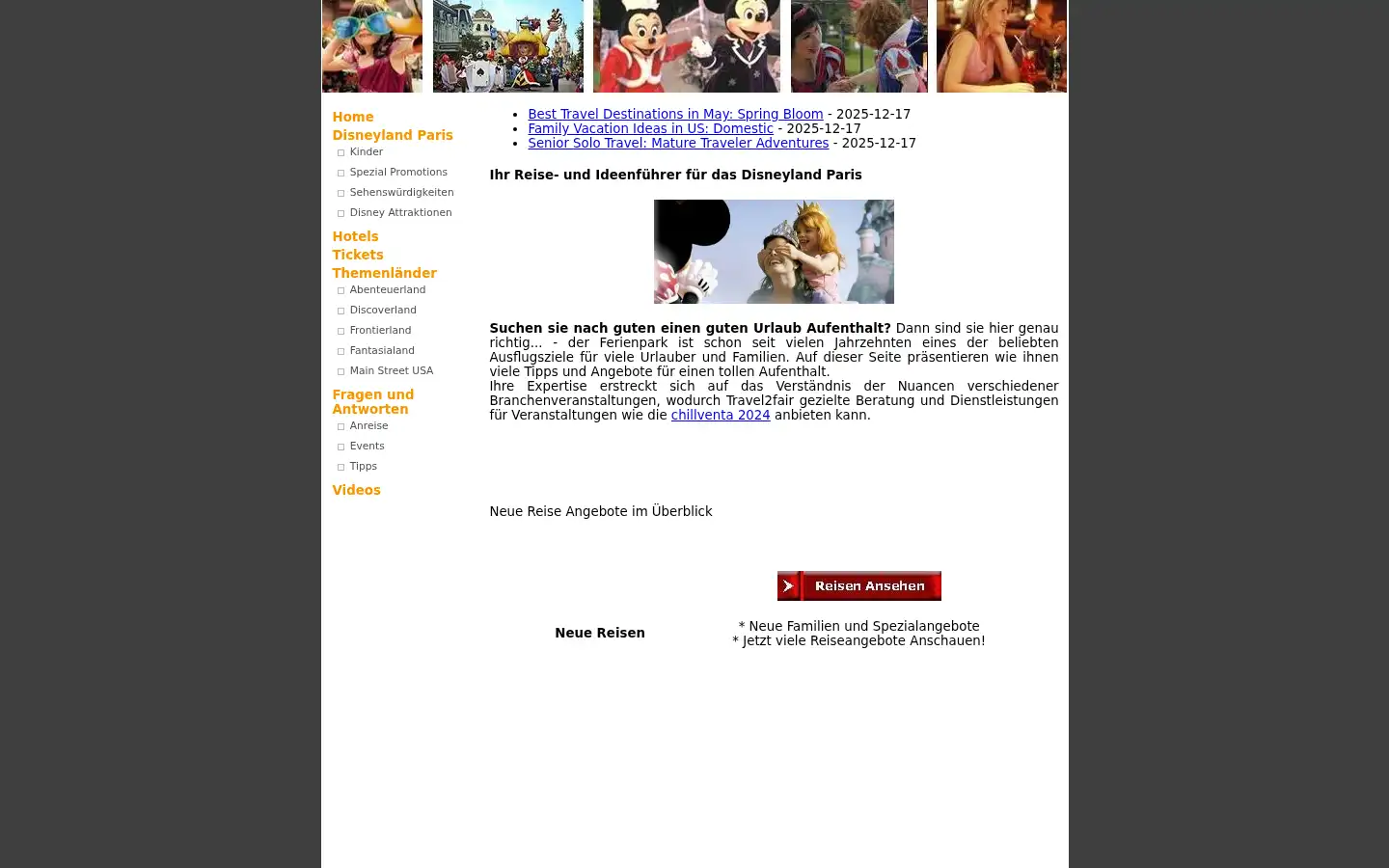 Screenshot of traumlandparis.com