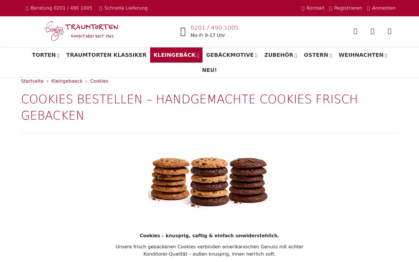 Screenshot of traumtorten.de
