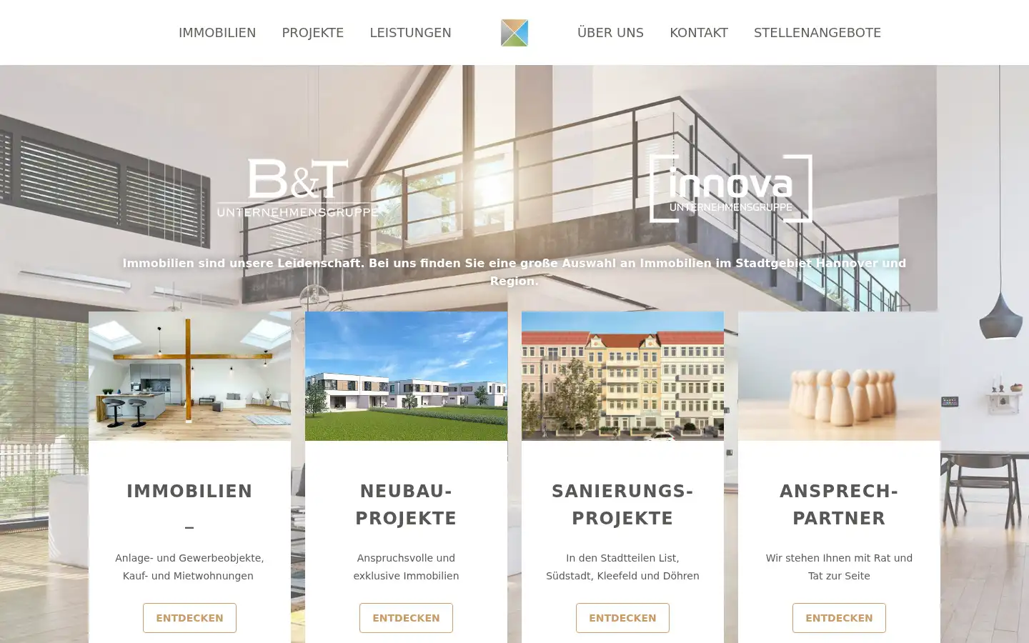 Screenshot of traumwohnung.de