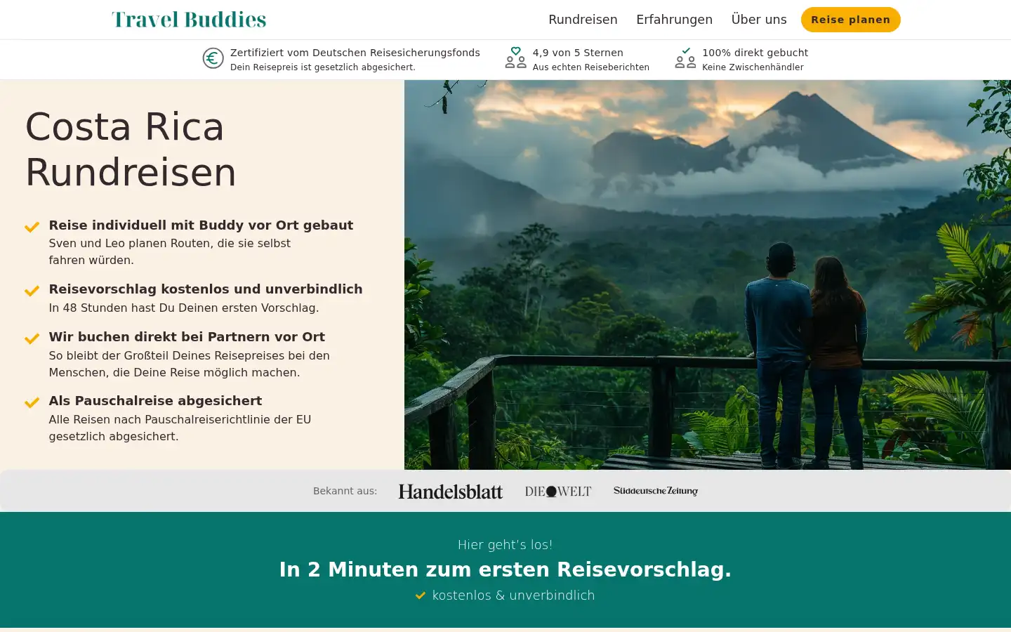 Screenshot of travel-buddies.net