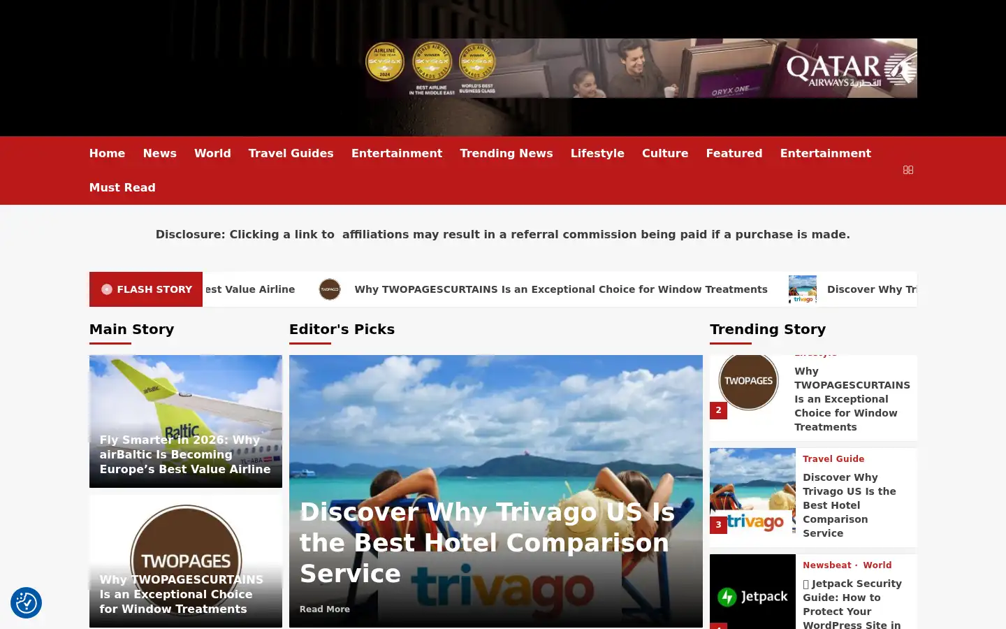 Screenshot of travel2be.com