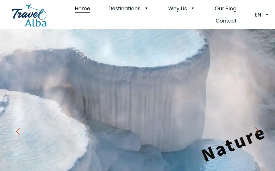 Screenshot of travelalba.com