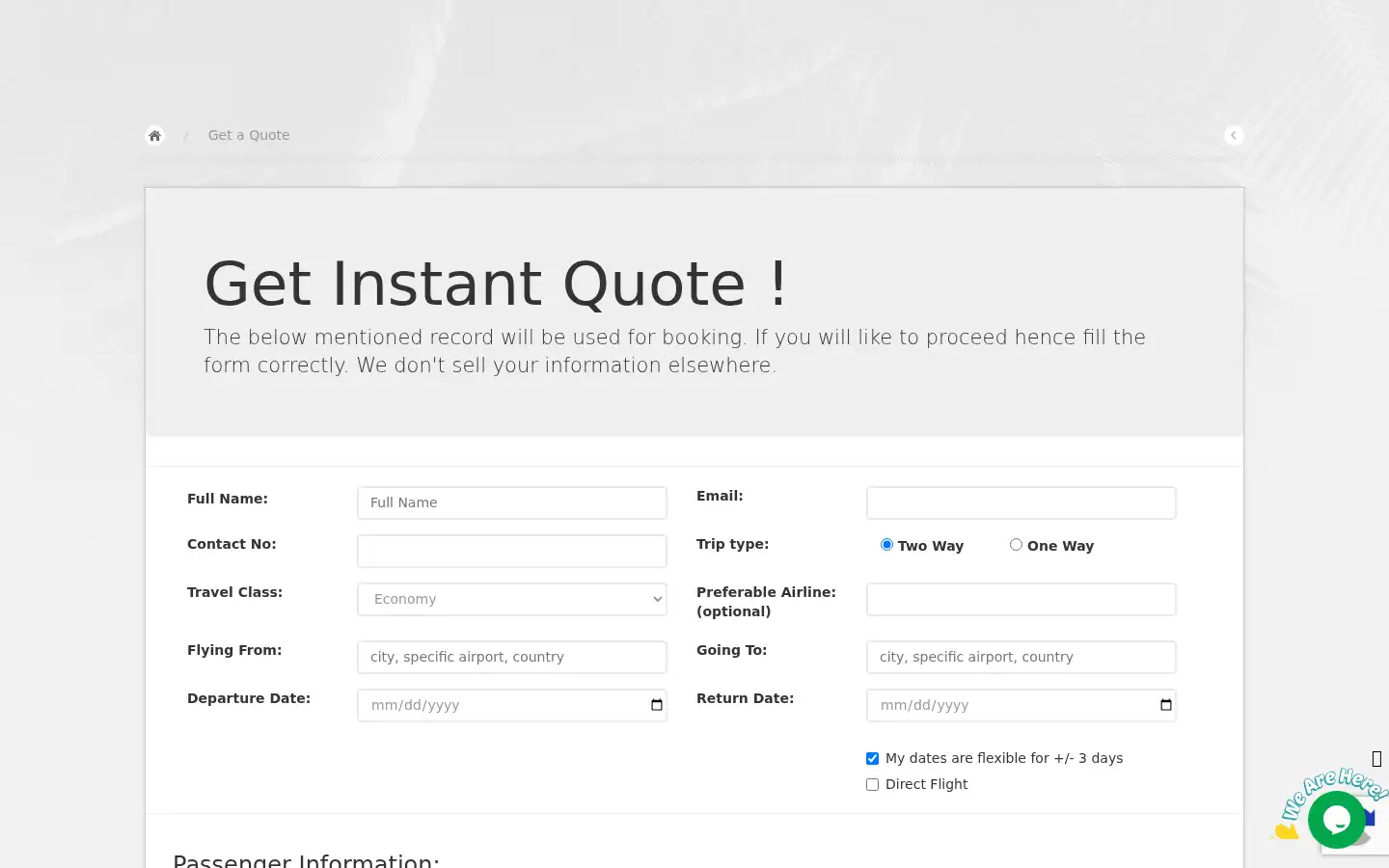 Screenshot of travelandtickets.co.uk