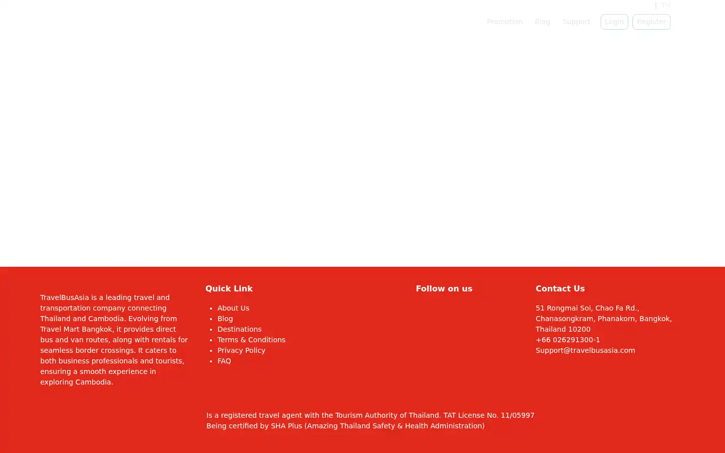 Screenshot of travelbusasia.com