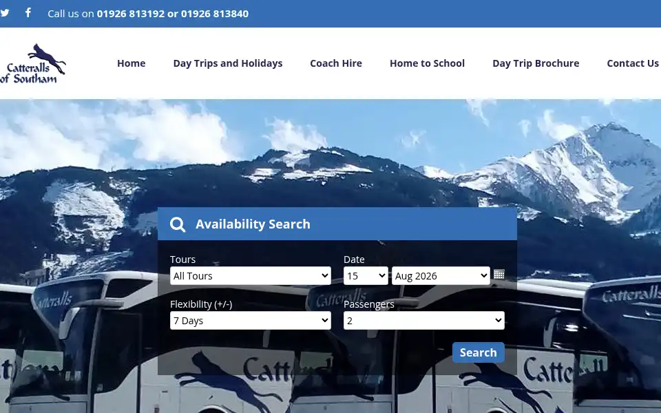 Screenshot of travelcatteralls.co.uk