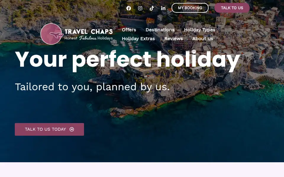 Screenshot of travelchaps.co.uk
