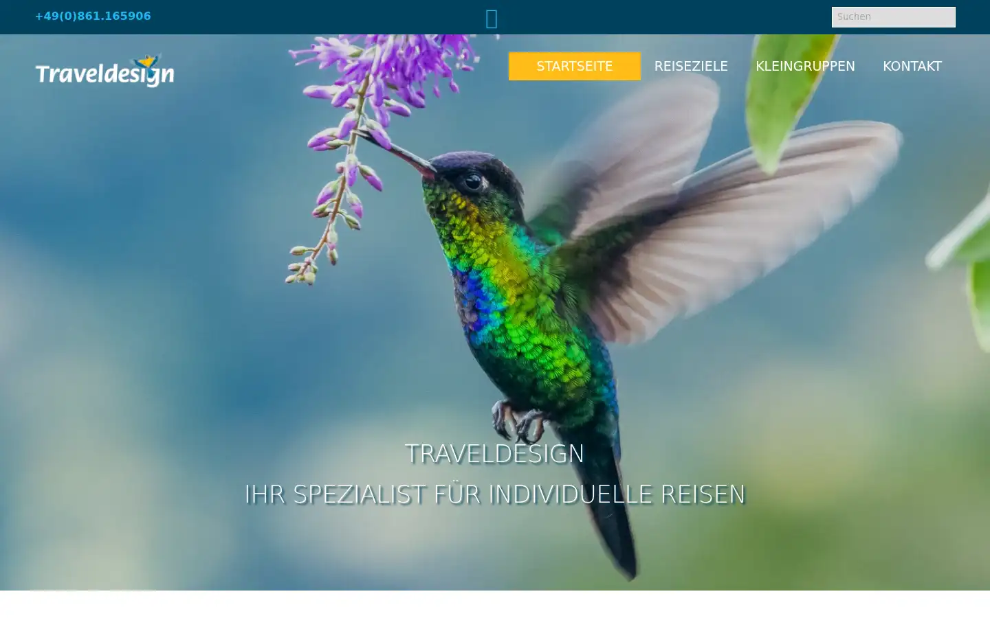 Screenshot of traveldesign.de