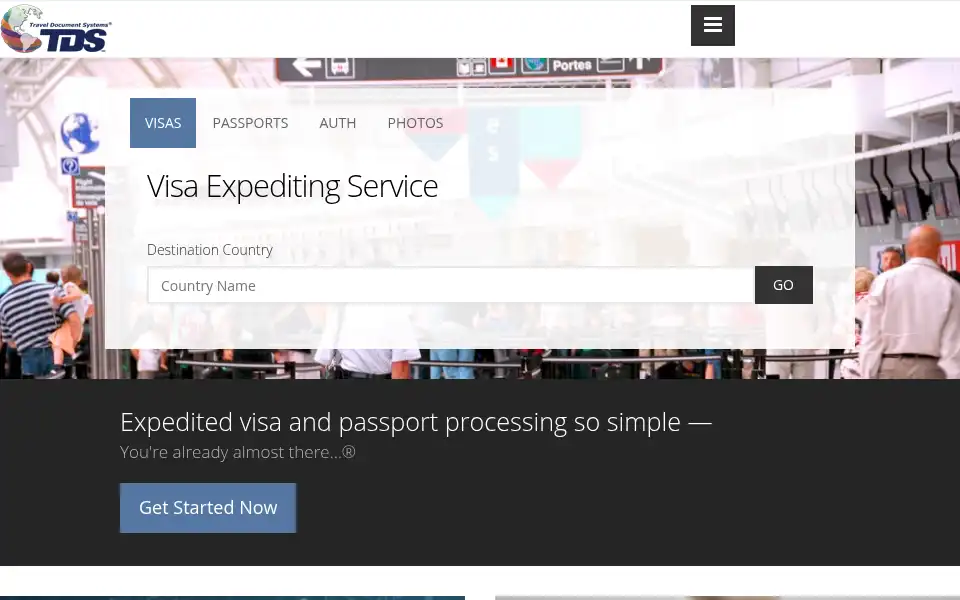 Screenshot of traveldocs.com