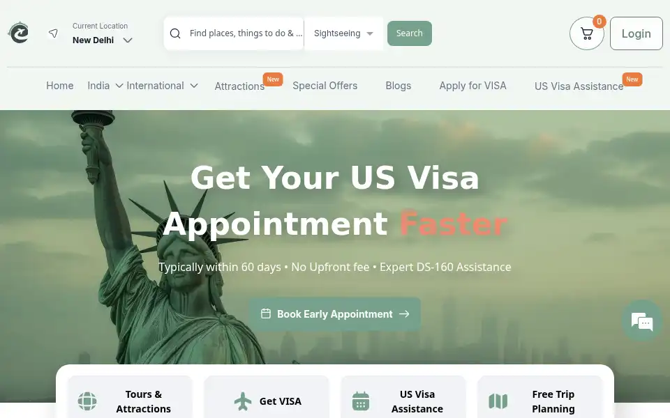 Screenshot of traveleva.in