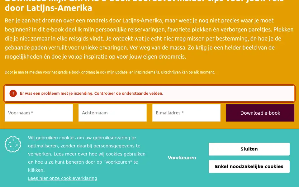 Screenshot of travelhappinesscompany.nl