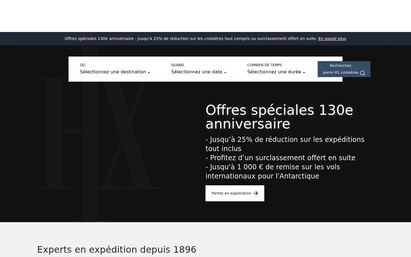 Screenshot of travelhx.com