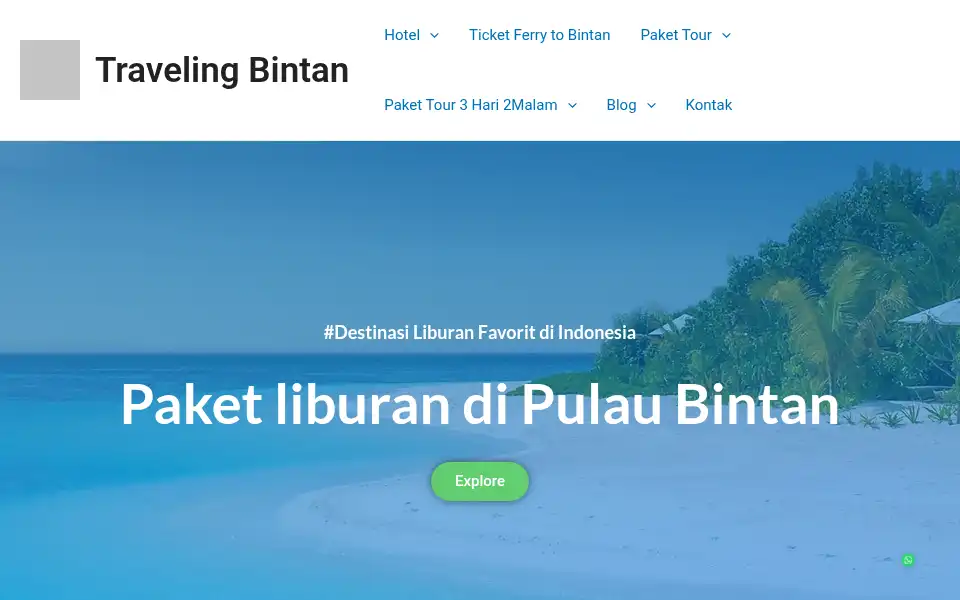 Screenshot of travelingbintan.com
