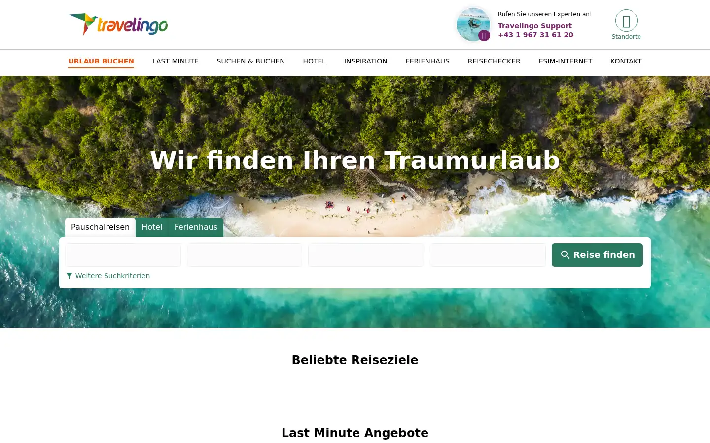 Screenshot of travelingo.at