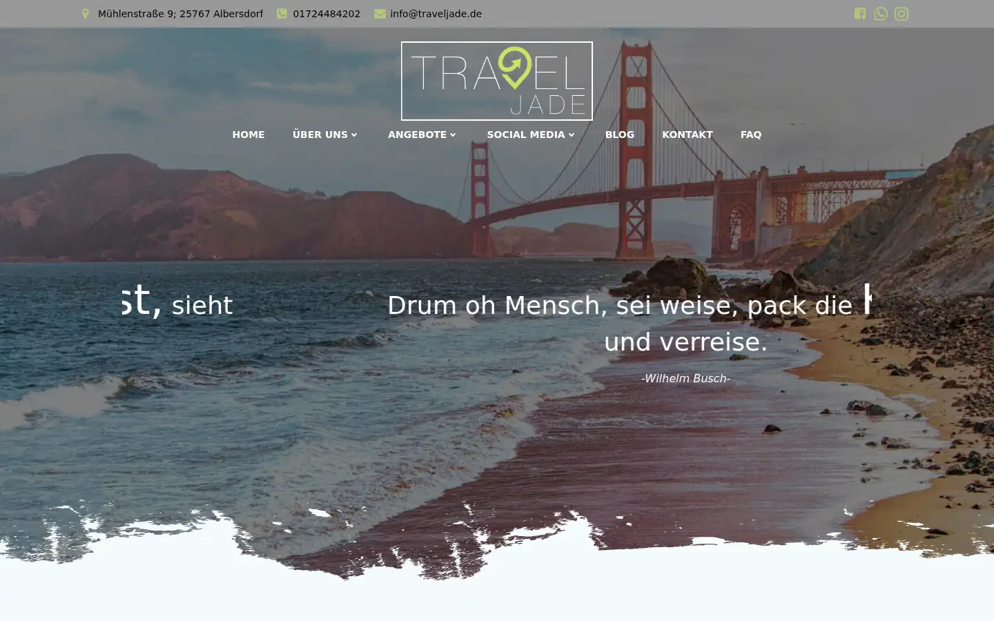 Screenshot of traveljade.de