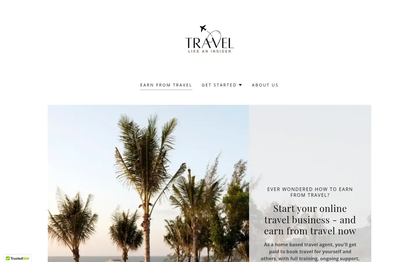Screenshot of travellikeaninsider.com