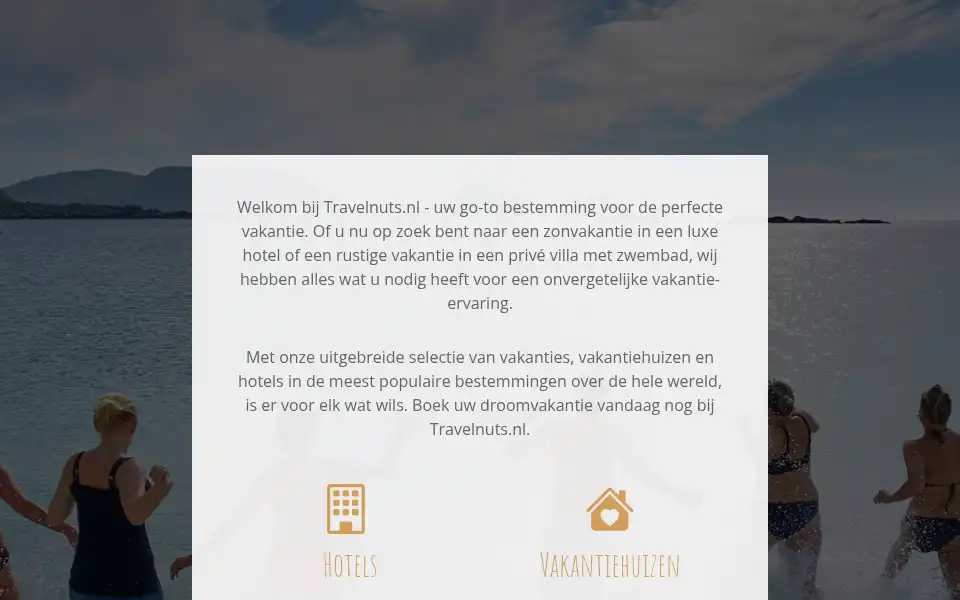 Screenshot of travelnuts.nl