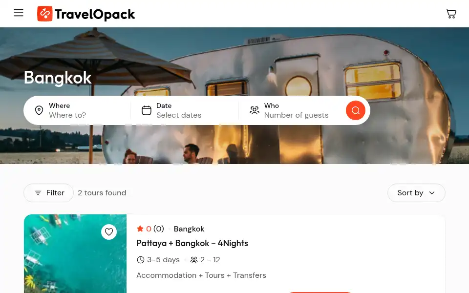 Screenshot of travelopack.com