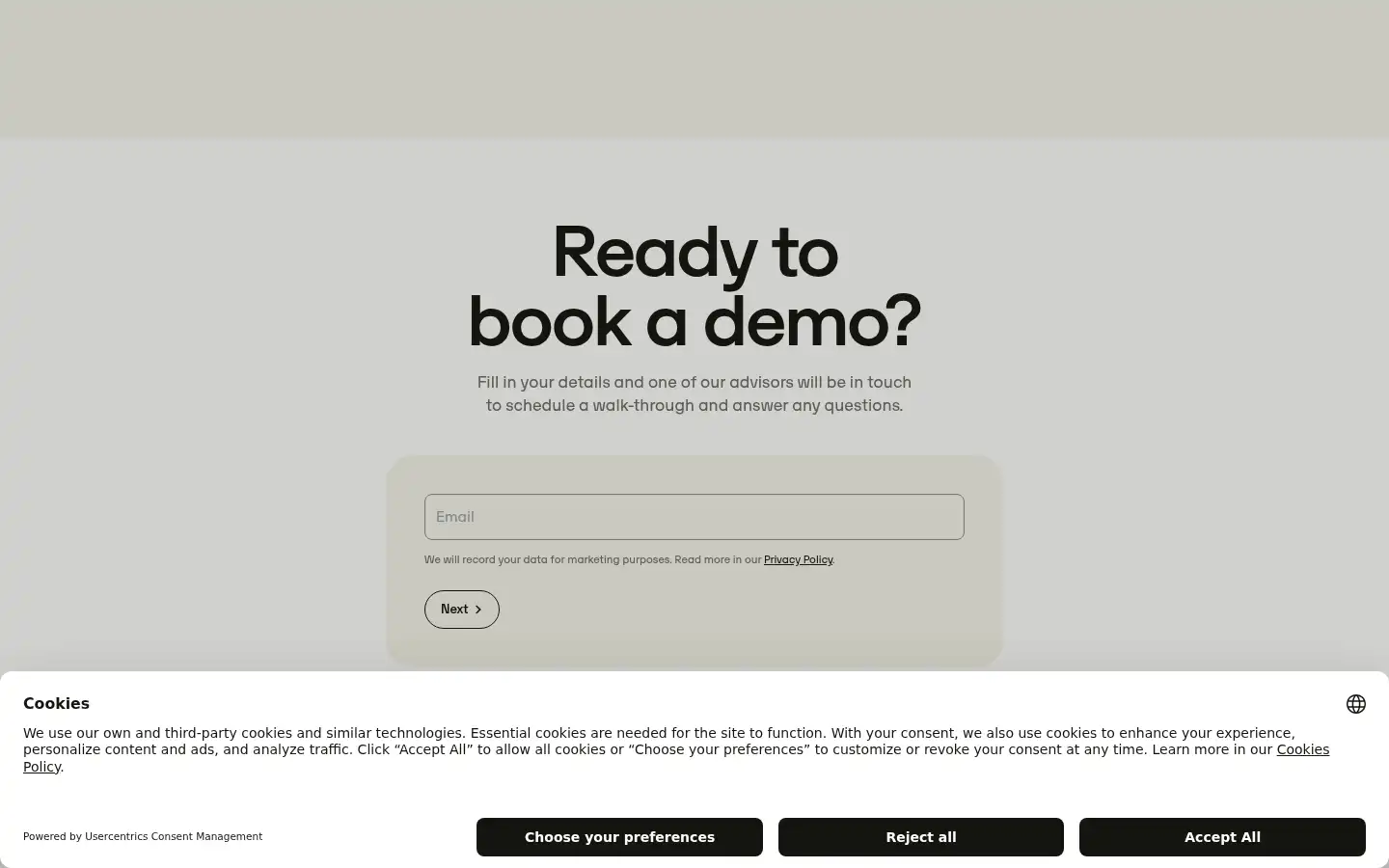 Screenshot of travelperk.com