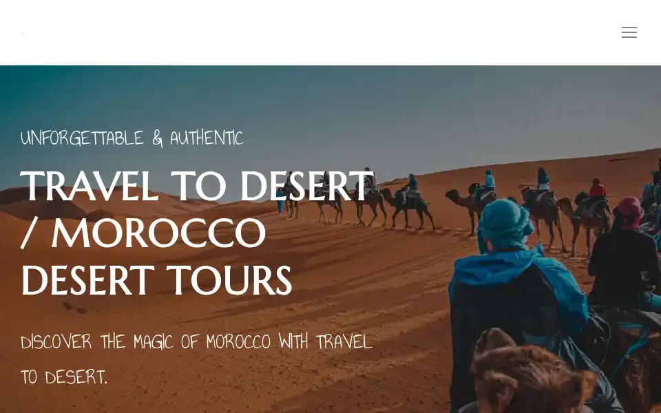 Screenshot of traveltodesert.com