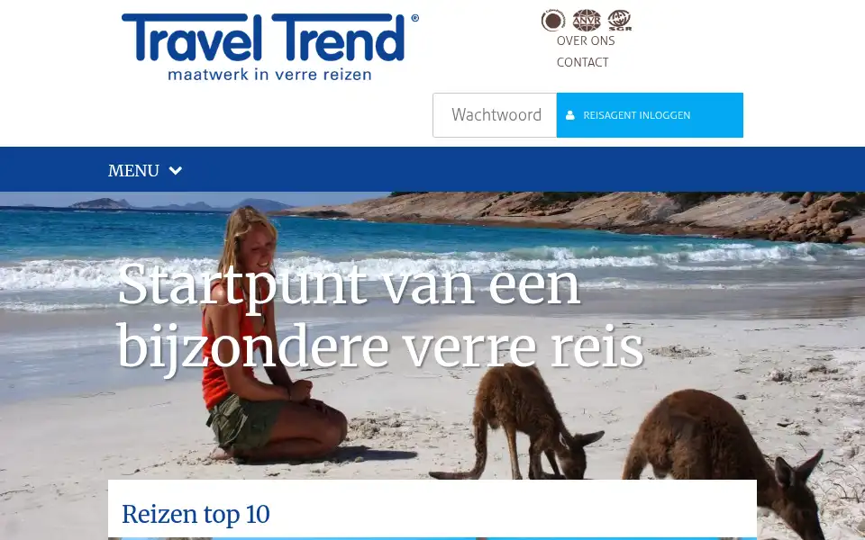 Screenshot of traveltrend.nl