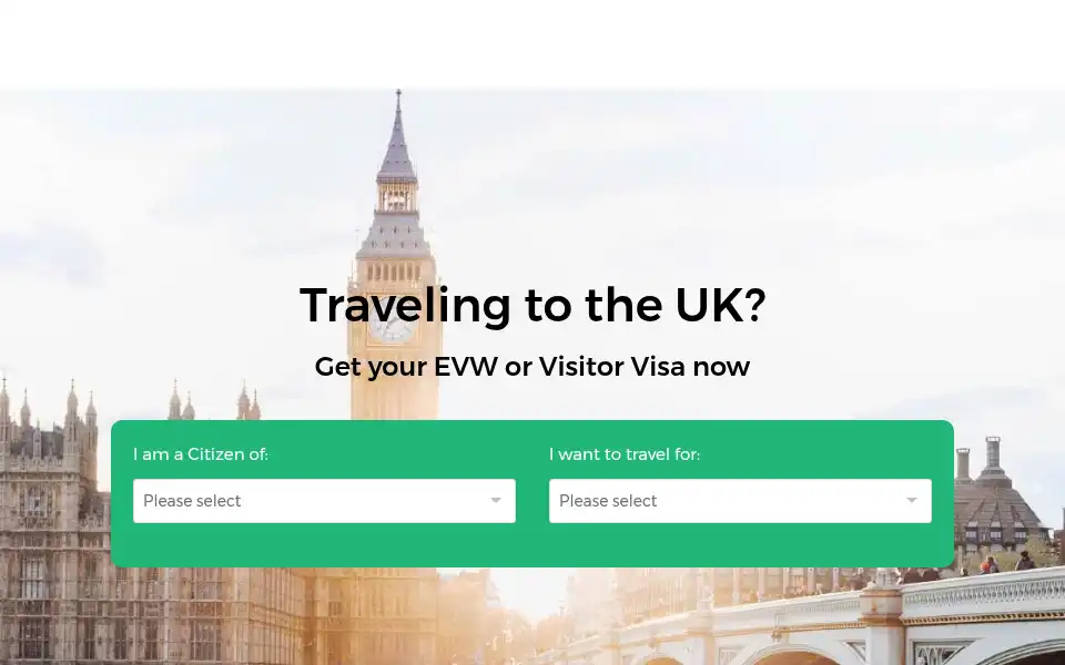 Screenshot of travelvisauk.co.uk