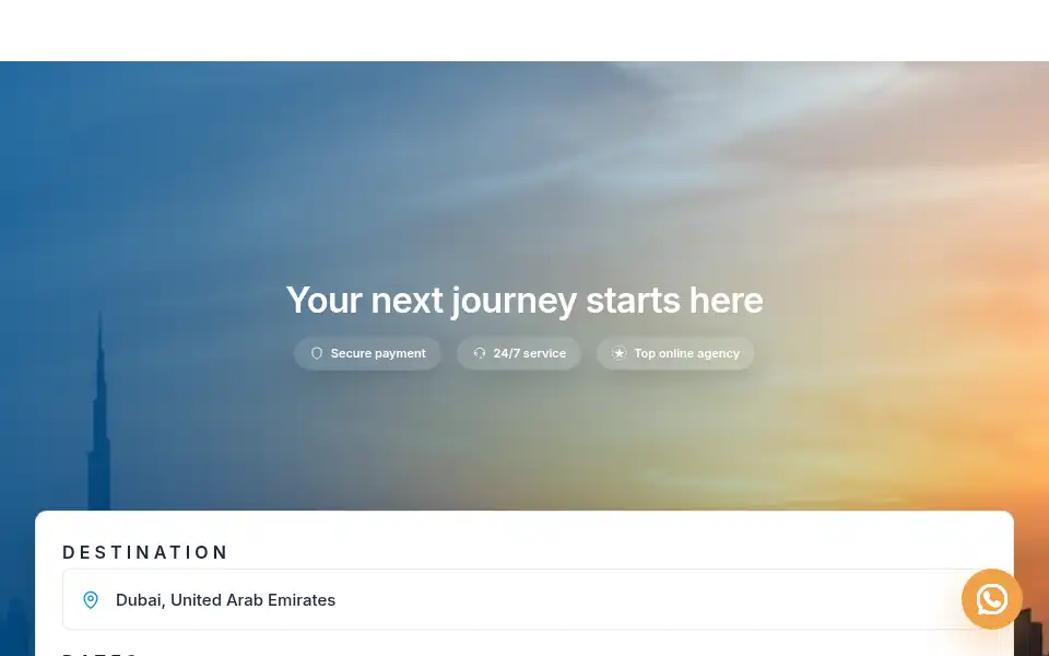 Screenshot of traviajes.com