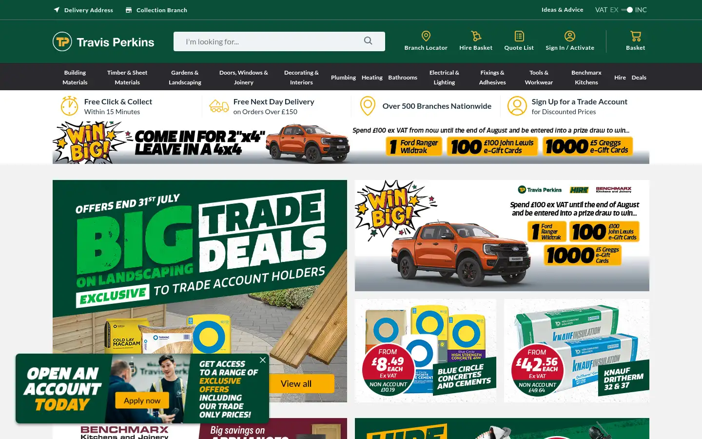 Screenshot of travisperkins.co.uk