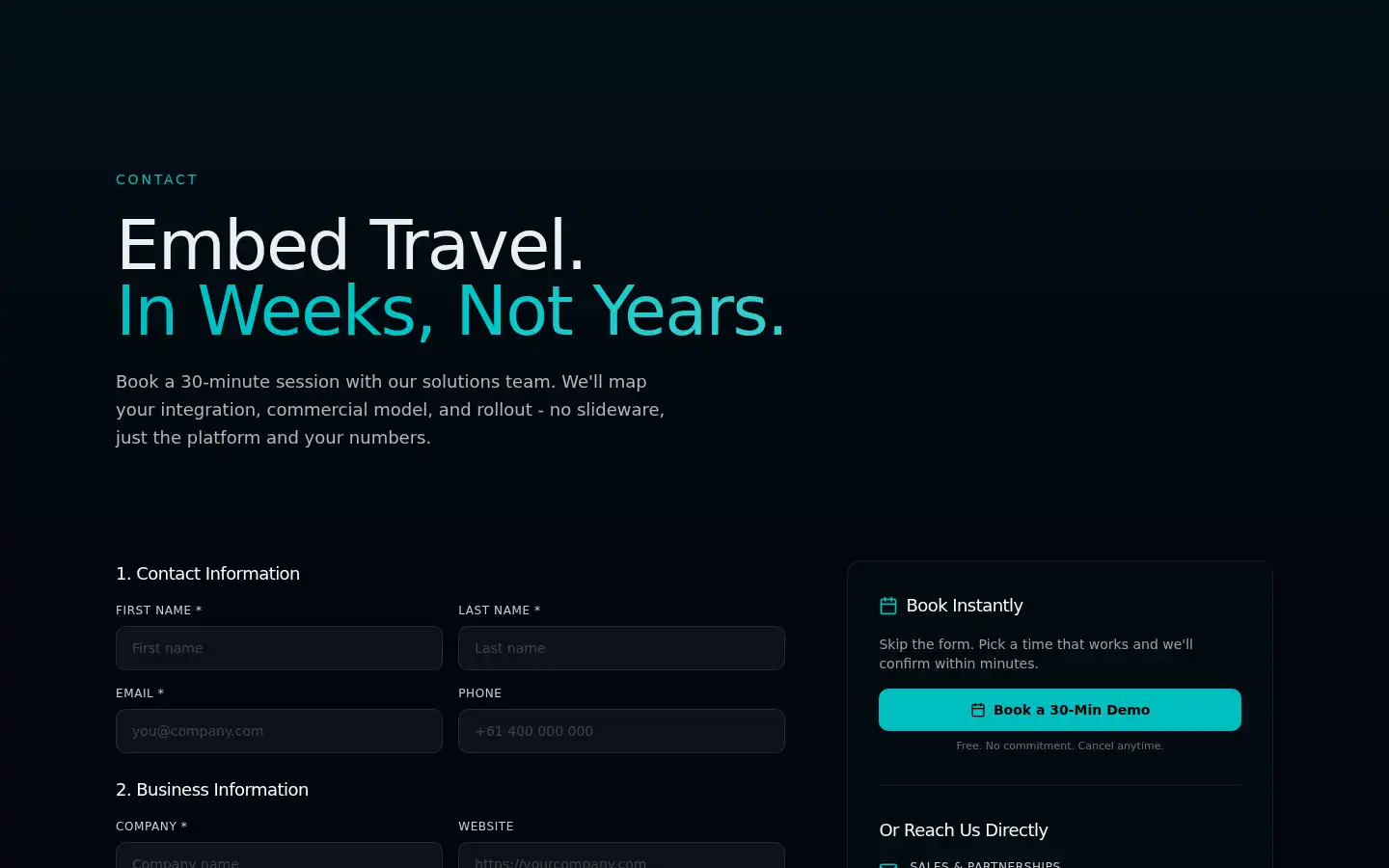 Screenshot of travlr.com