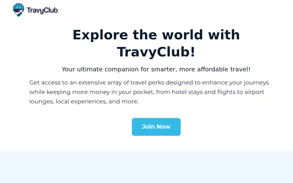 Screenshot of travyclub.com