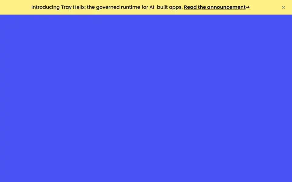 Screenshot of tray.io