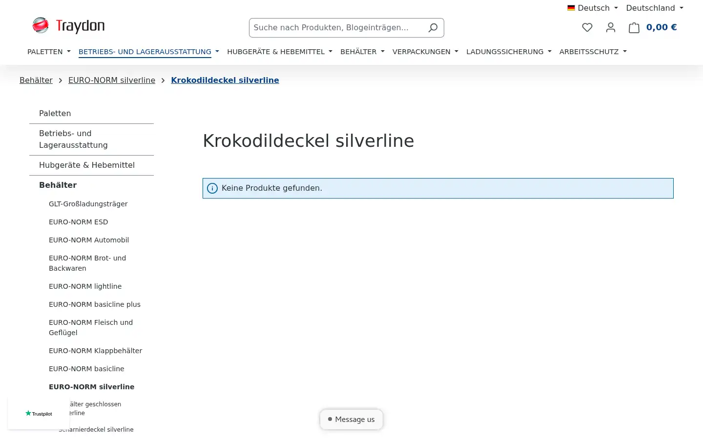 Screenshot of traydon-shop.de