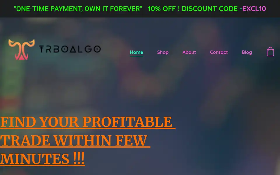 Screenshot of trboalgo.com