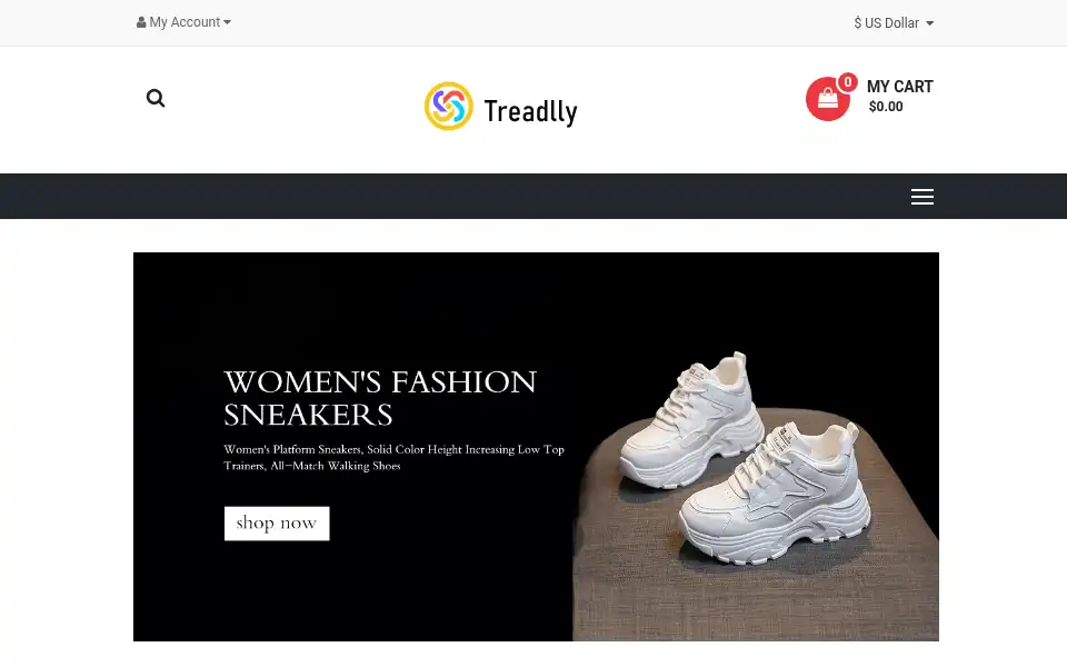 Screenshot of treadlly.com