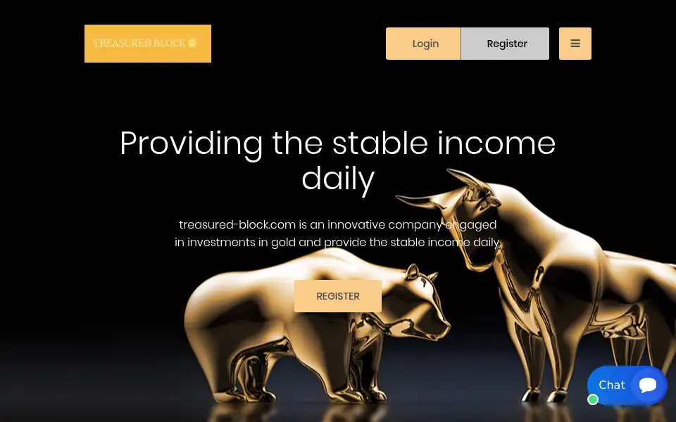 Screenshot of treasured-block.com