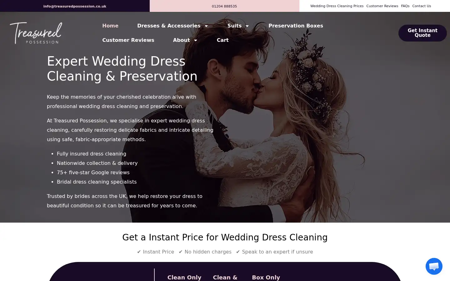 Screenshot of treasuredpossession.co.uk