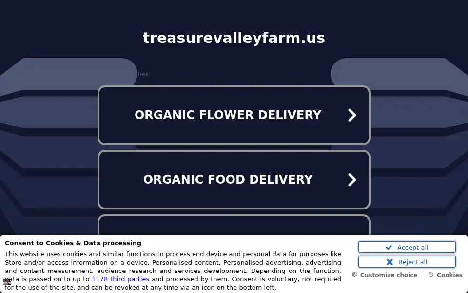 Screenshot of treasurevalleyfarm.us