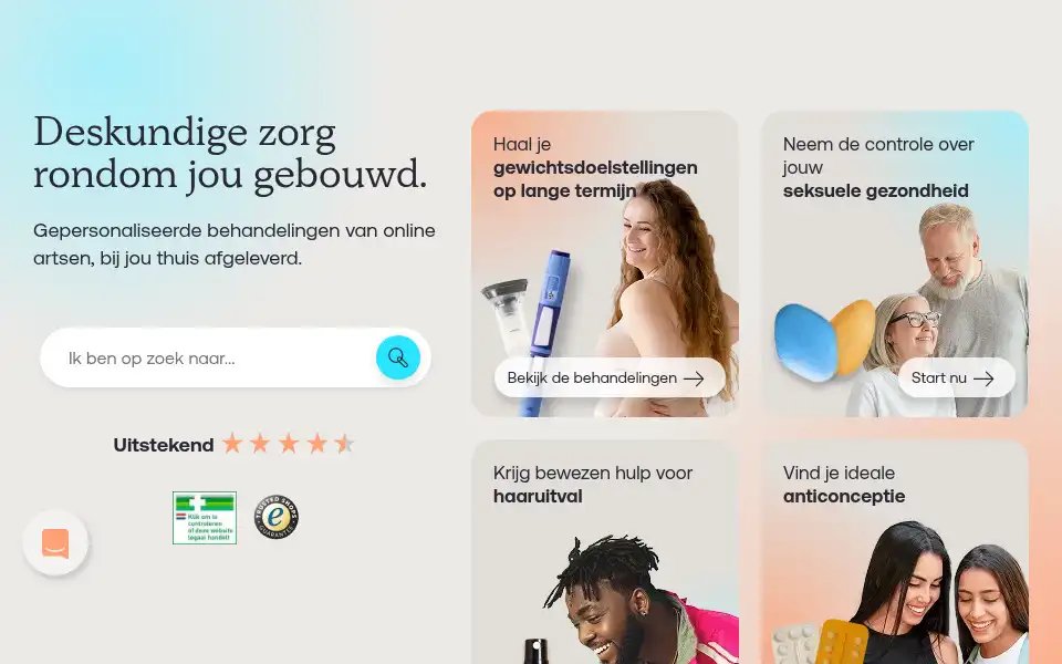 Screenshot of treated.nl