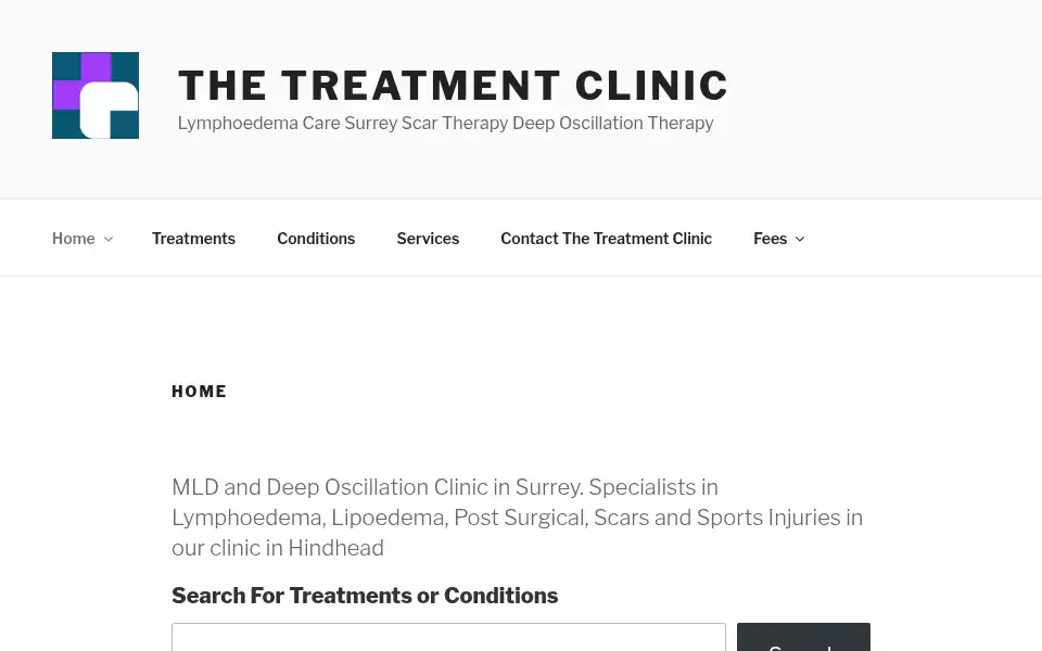 Screenshot of treatmentclinic.co.uk