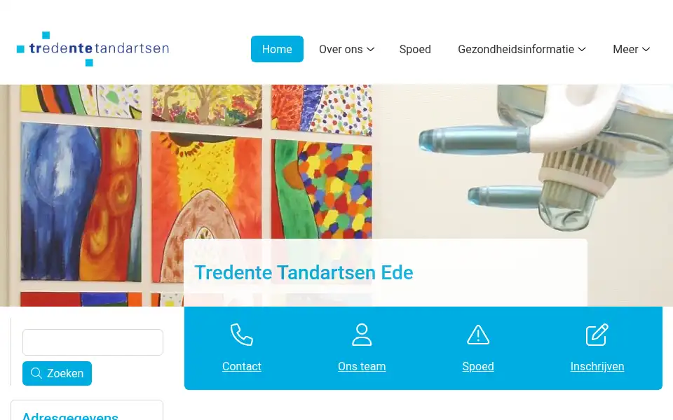 Screenshot of tredentetandartsen.nl