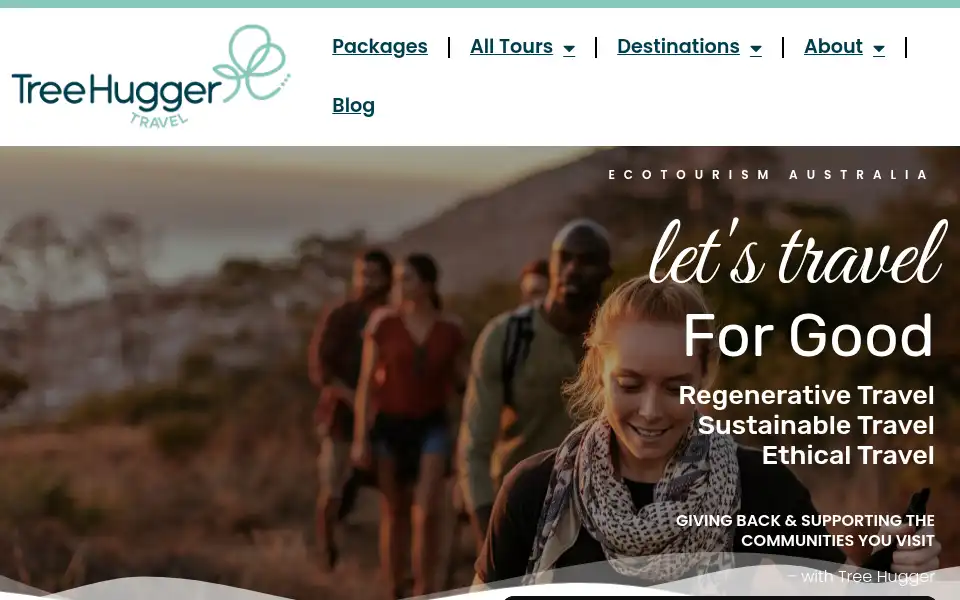 Screenshot of treehuggertravel.com.au