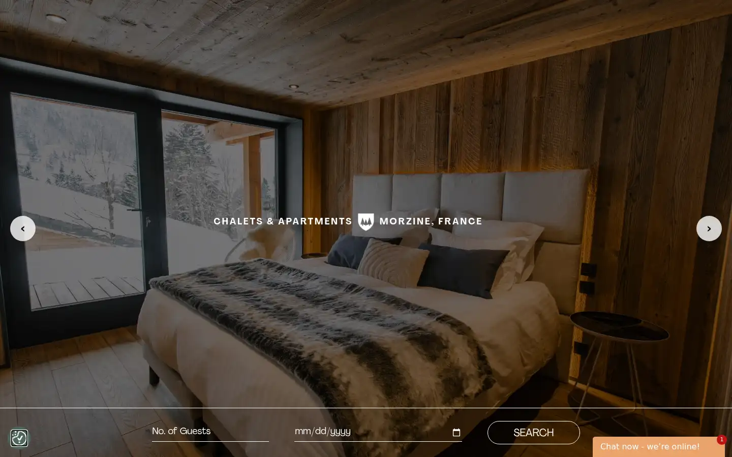 Screenshot of treelinechalets.com