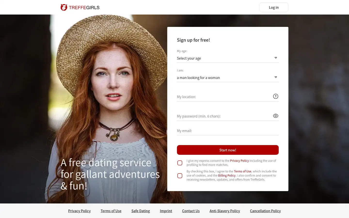 Screenshot of treffegirls.com