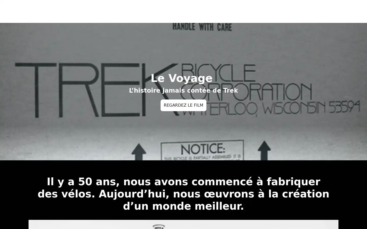 Screenshot of trekbikes.com