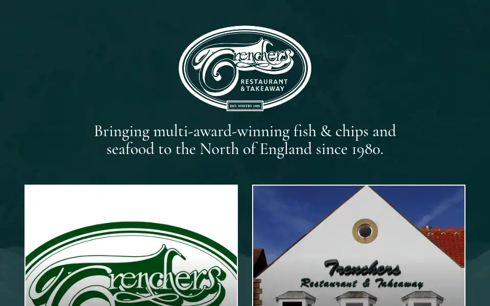 Screenshot of trenchersrestaurant.co.uk