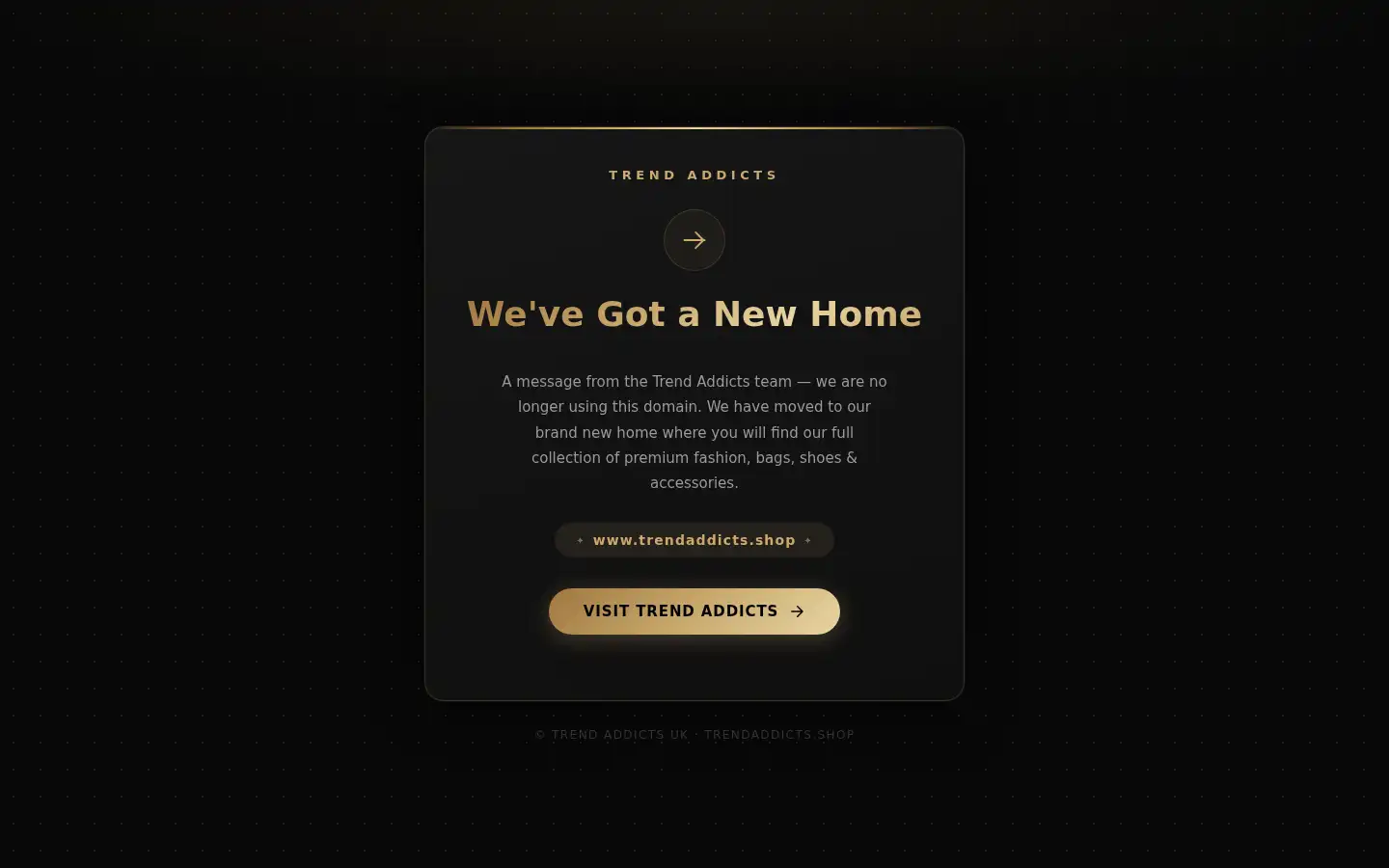 Screenshot of trendaddicts.online