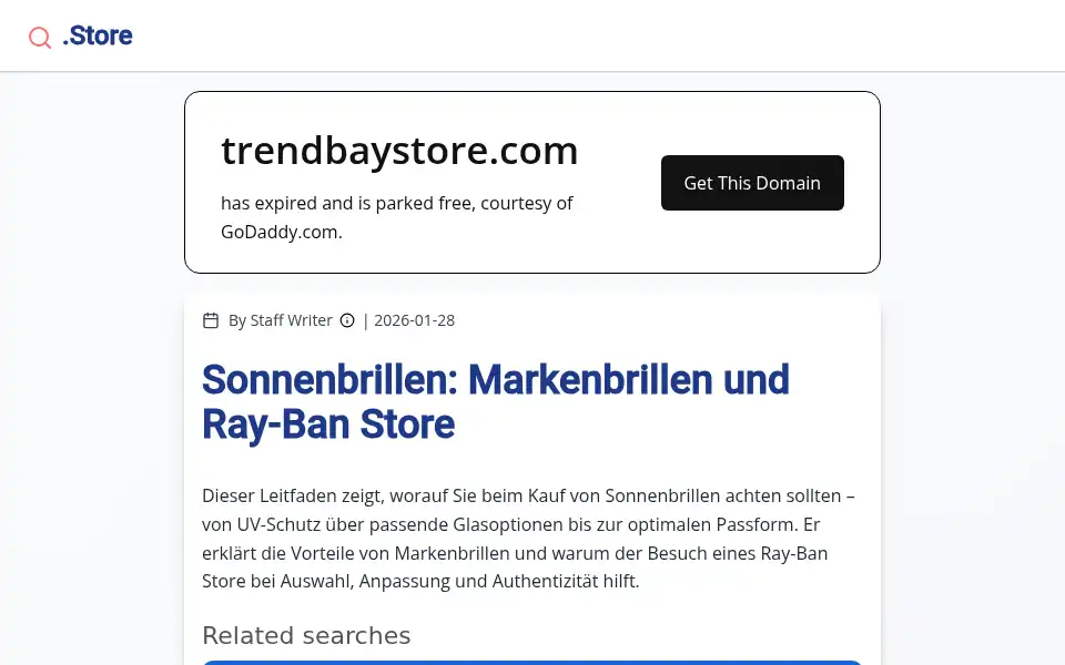 Screenshot of trendbaystore.com