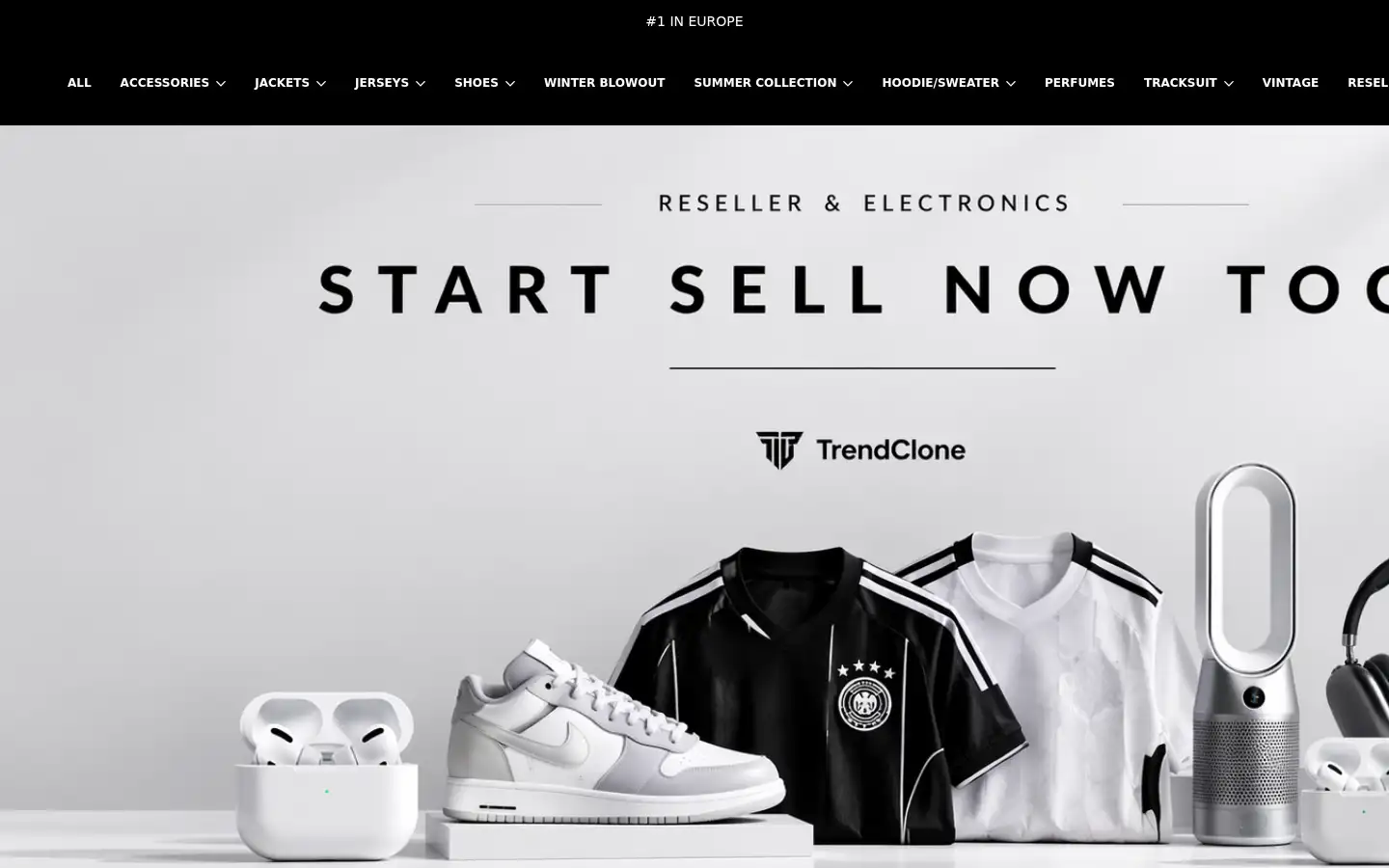 Screenshot of trendclone.com
