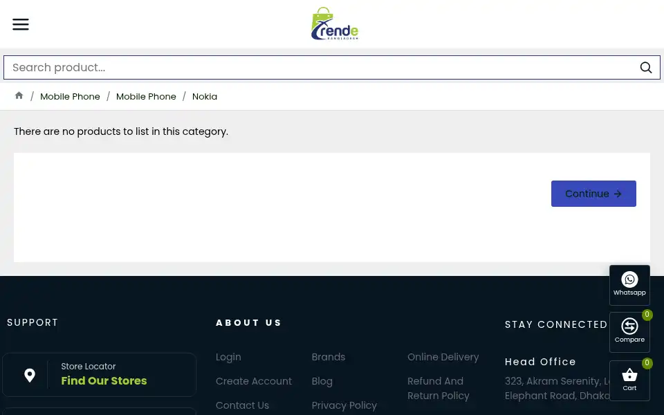 Screenshot of trende.com.bd