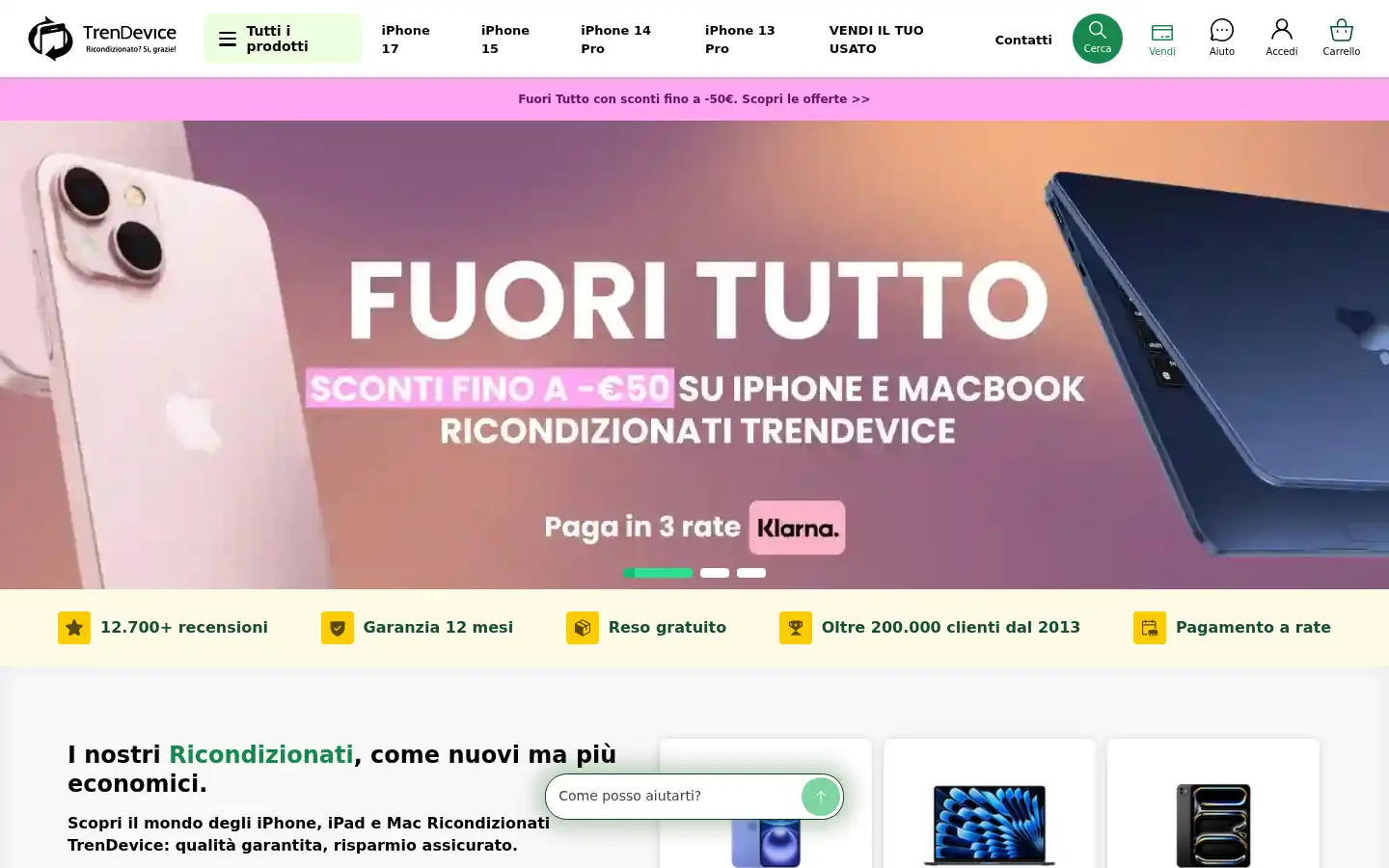 Screenshot of trendevice.com