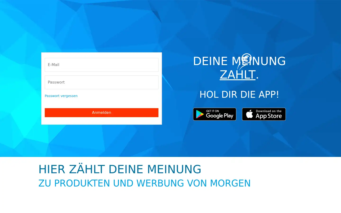 Screenshot of trendfrage.de
